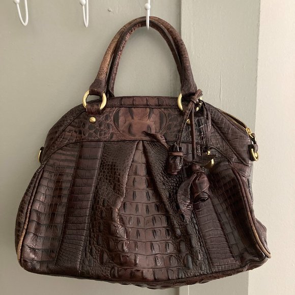 Brahmin Handbags - Brahmin 'Louise Rose' Croc Embossed Satchel